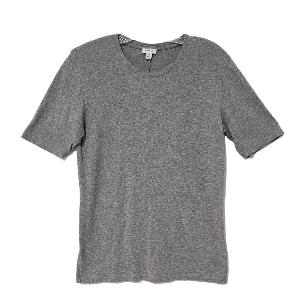 Cuyana Heather Gray Short Sleeve Tee